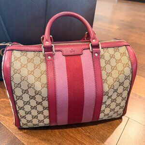 Gucci GG Canvas Boston Bag